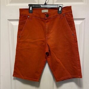 Damyller | Brazilian | Flat Front |Burnt Orange |Bermuda Shorts |Denim |Size 28